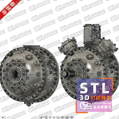 PWR2800发动机1/32比例机械设计3D打印STL图纸素材