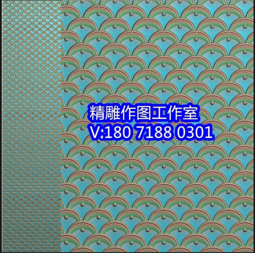 精雕图鱼鳞片纹理屏风背景墙JDP石雕图灰度图肌理 jl018