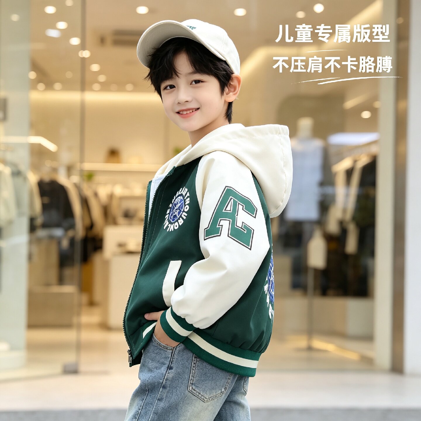 男童外套春装儿童春季薄款上衣连帽风衣韩版帅气中大童男孩女童