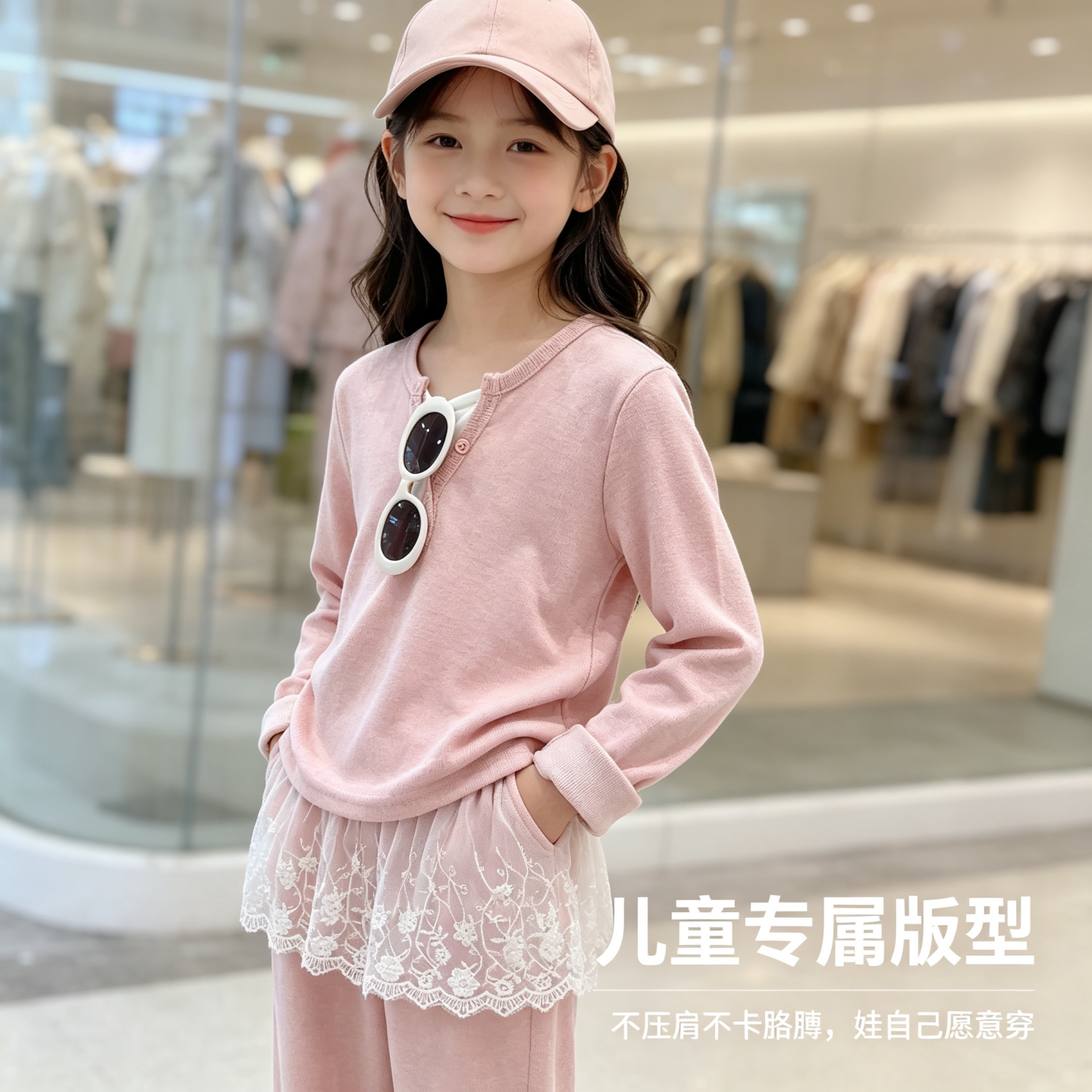 亲子款学院风春秋休闲卫衣套装