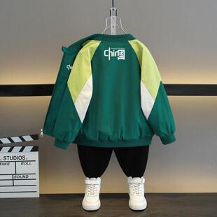 男童棒球服外套2026春秋装新款儿童中大童男孩春季帅气时髦夹克衫