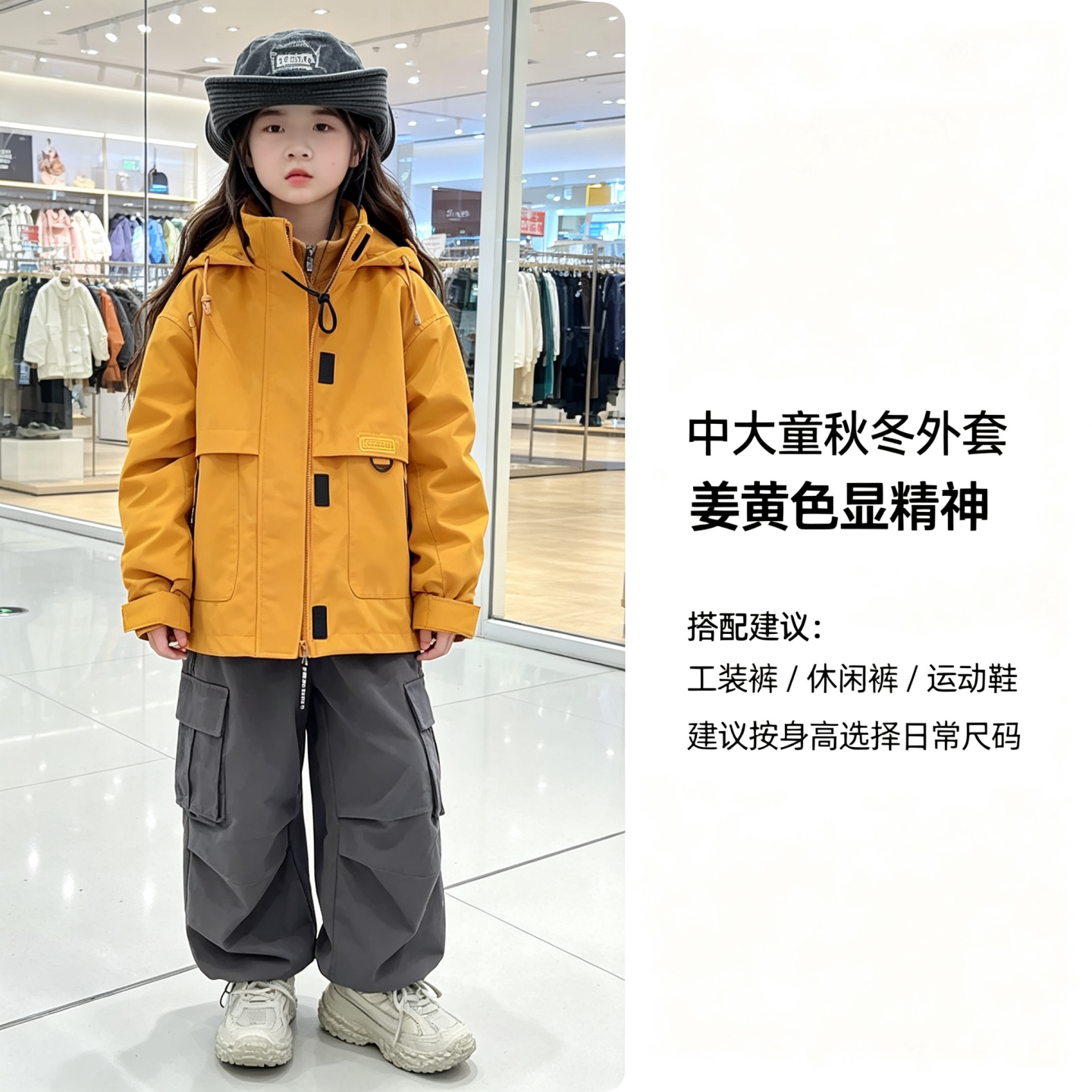 女童三合一冲锋衣户外秋装2026
