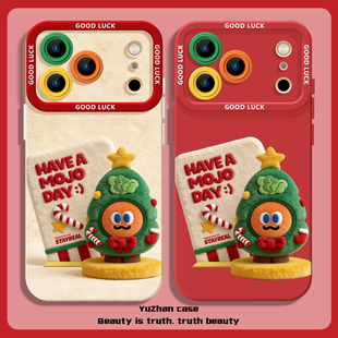 五月天圣诞树手机壳苹果17ProMax适用iPhone16Pro周边15软壳14防摔13卜卜12圣诞5525同款 wmls五球11仿毛绒air