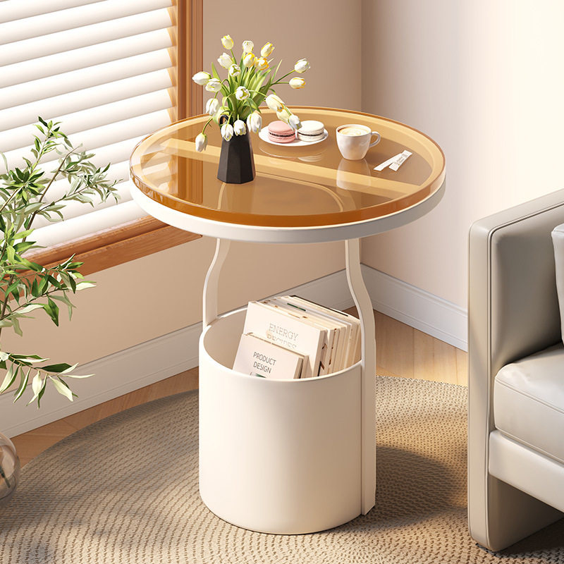 沙发边几家用轻奢玻璃小茶几现代简约客厅迷你小桌子阳台茶桌圆桌,电子元器件市场,电线扎带/束线带,淘宝优惠券,粉丝福利购,淘宝优惠卷