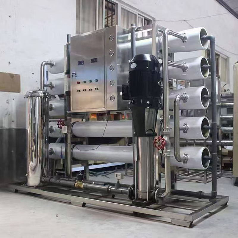 4吨原水泵沙碳自动垡头反渗透水处理设备 大型软化水反渗透水处理
