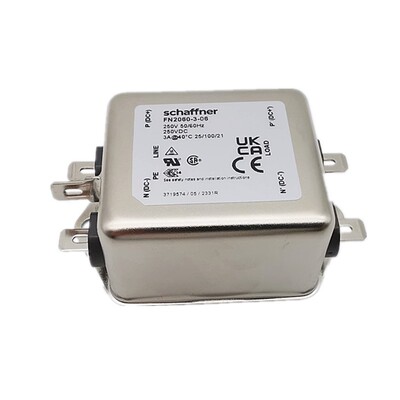 SCHAFFNER夏弗纳滤波器FN2060-3-06 220V3A 多级抗干扰电源滤波器