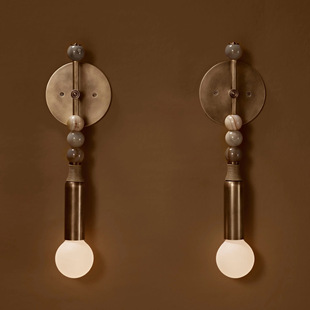 Apparatus复古设计样板房茶室卧室床头吧台酒店走廊洞石装饰壁灯