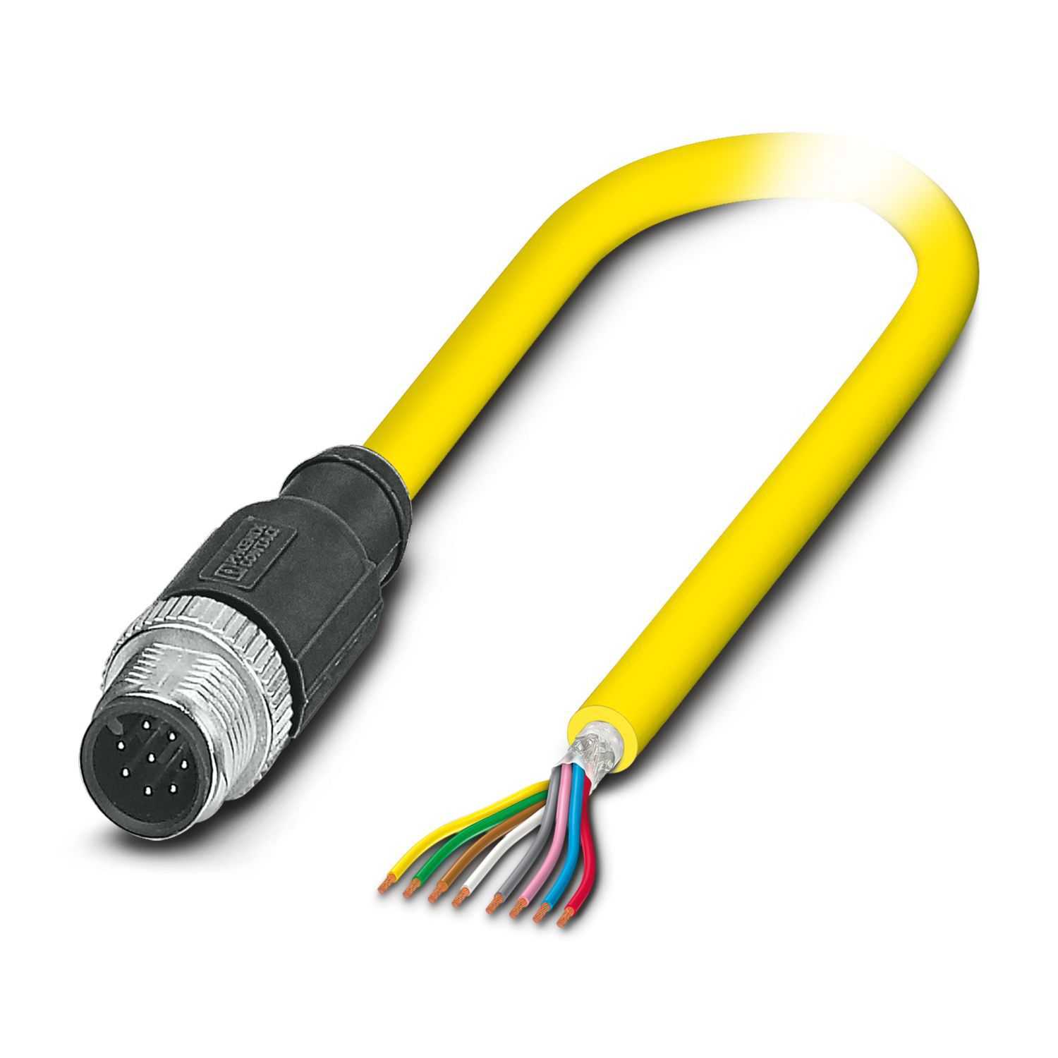 SACC-E-MS-8CON-M16/0,5 SCO - 设备连接器 板前安装 1523492