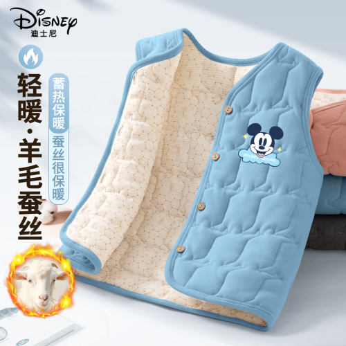 迪士尼男童马甲秋冬款2025新款