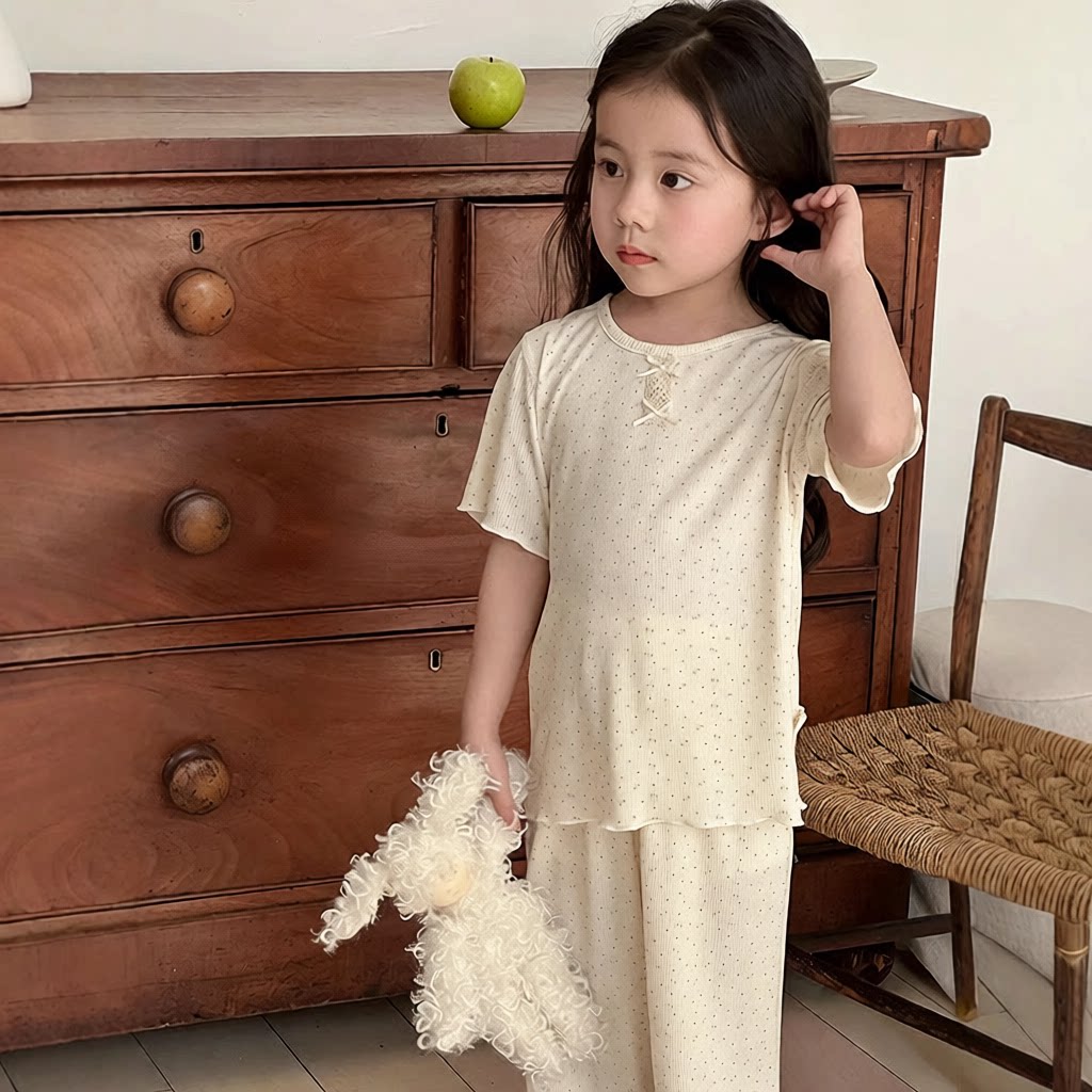 女童家居服夏季网红风亲子款儿童睡衣宝宝睡衣 新款套装