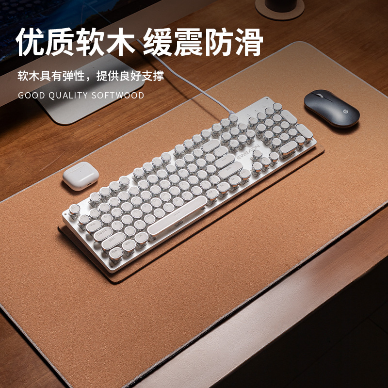 软木毛毡键盘垫茶几鼠标桌垫办公书桌学生隔热垫耐高温桌垫键盘垫