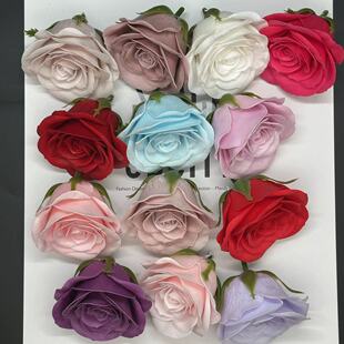 仿真花香皂花假花头diy手工素材帽子头饰发饰 25个/盒仿生