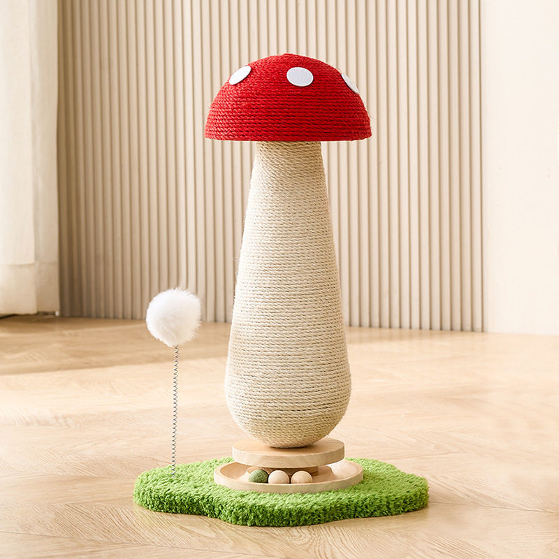 猫抓板剑麻猫抓柱猫爬架一体耐磨不掉屑立式磨爪器胡萝卜猫咪玩具