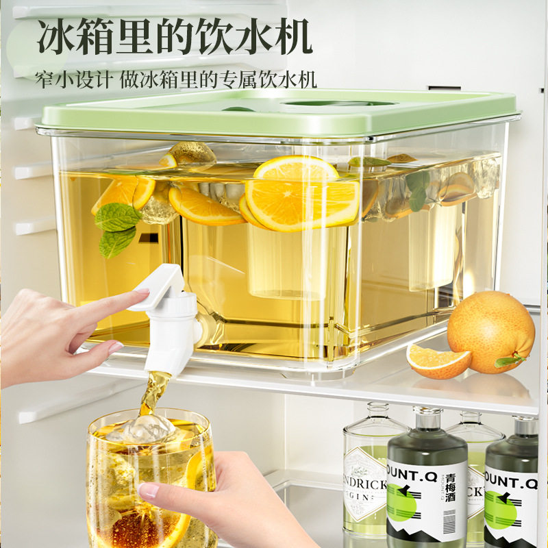 冷水壶家用大容量冰箱冷饮水果茶桶耐高温凉水壶储水饮料桶带龙头