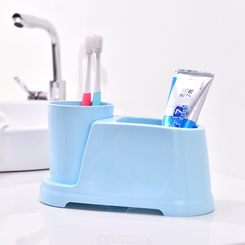 电动牙刷架漱口杯牙刷架子免打孔儿童刷牙洗漱杯子牙膏牙刷置物架