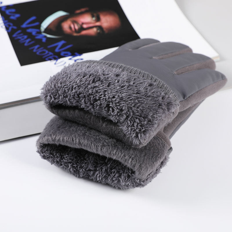 N22冬季保暖防寒手套男士加厚加棉摩托车骑行防水防风可触屏手套