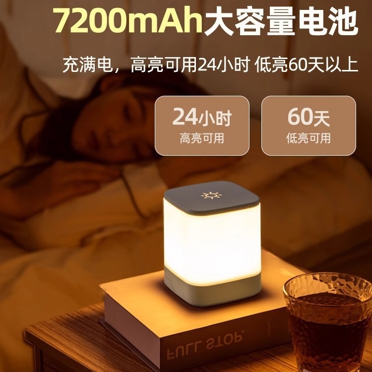 小夜灯充电学生宿舍床上用小灯婴儿喂奶护眼台灯床头灯卧室睡眠灯
