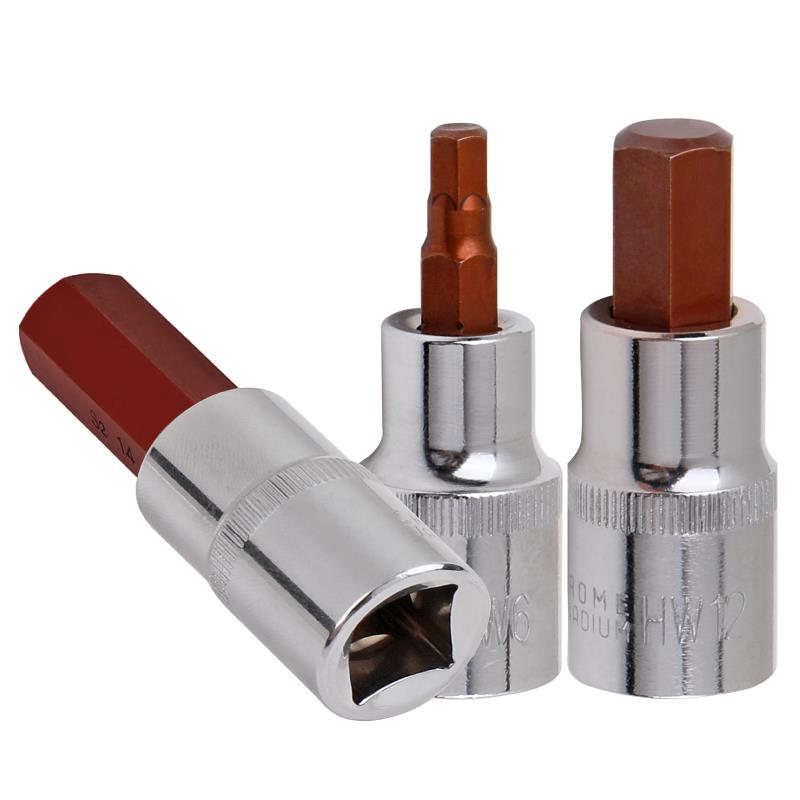 热销新品H型大飞套筒1/2电动起子内六角批头气动扳手加长S2旋具套