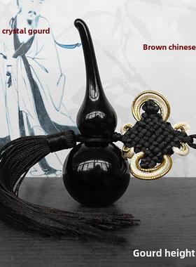 黑水晶葫芦铜五帝钱摆件挂件家居店铺饰品门口窗台卫生间挂北方坎