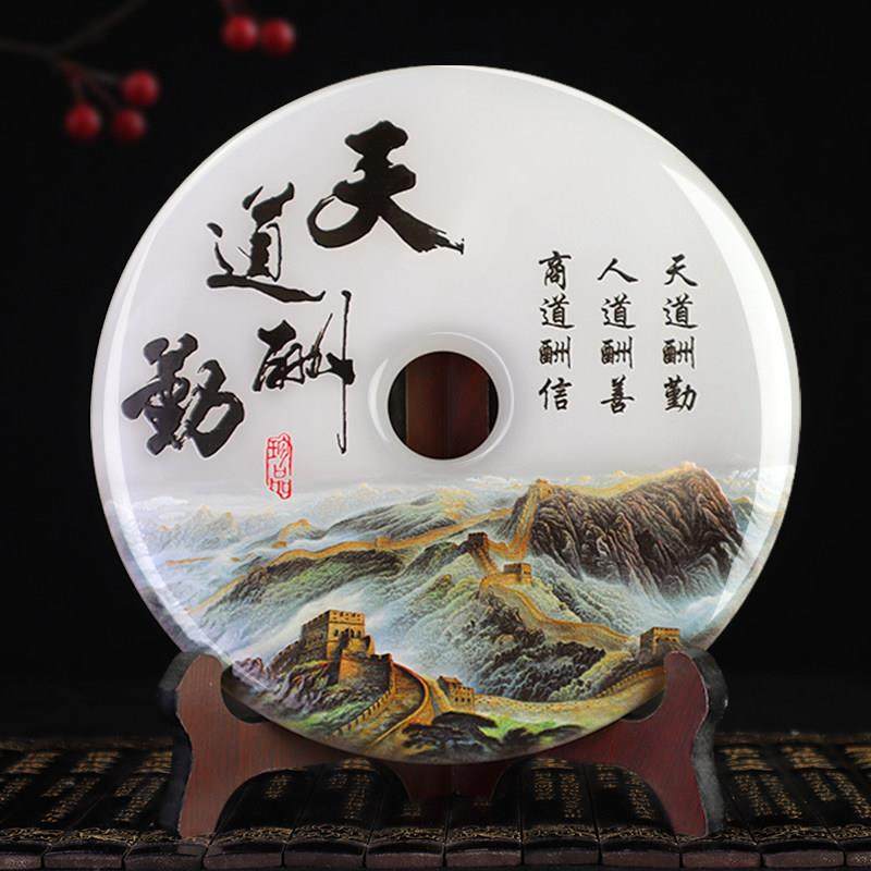 天岛人琴饰品天然玉石安全扣饰品和墙客厅门厅博古架电视柜玉石墙,家居饰品,装饰摆件,淘宝优惠券,粉丝福利购,淘宝优惠卷