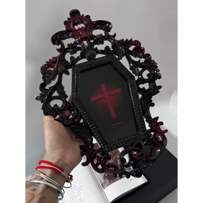 哥特复古相框｜CLUSTER暗黑哥特原创手作复古棺材异形相框