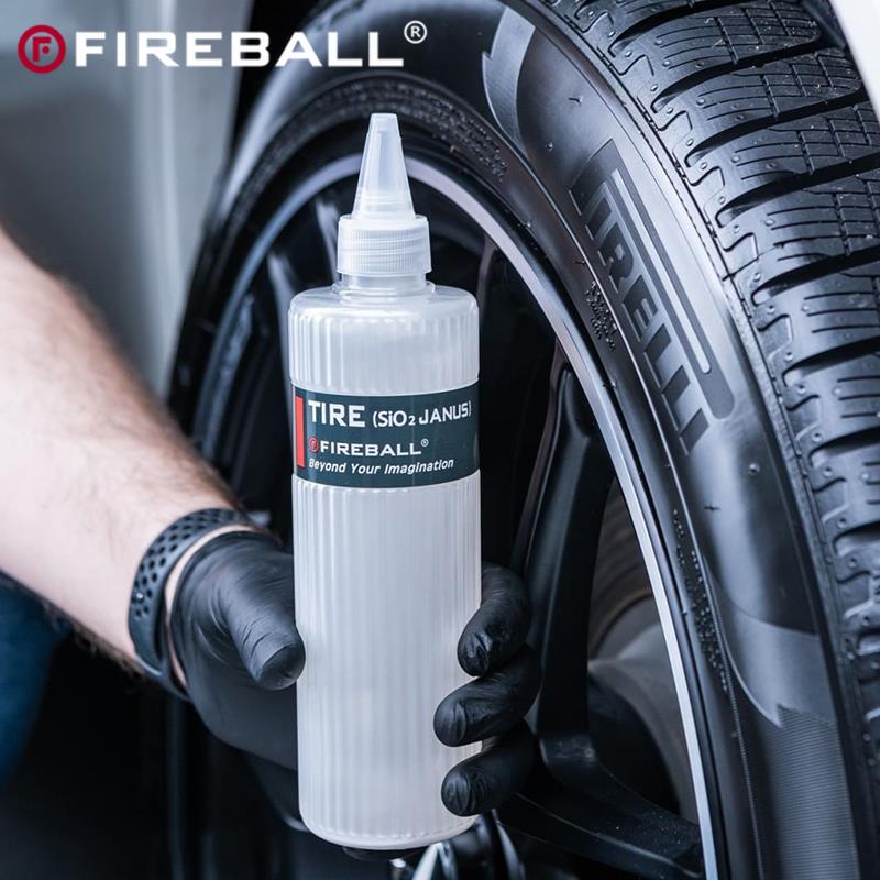 FIREBALL火球珍珠闪亮轮胎蜡黑亮Tire（Sio2 janus）上光疏水抗污