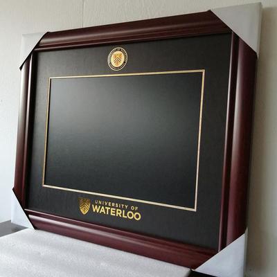 滑铁卢大学University of Waterloo UW毕业相框CA学位装裱框定制