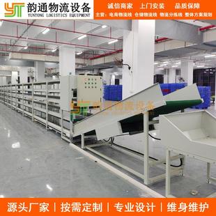 整体规划设计生产多层皮带分拣输送机跨境电商智能仓储物流线