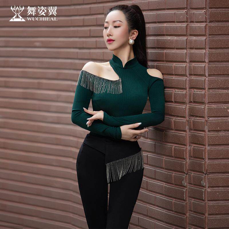舞姿翼修身形体衣礼仪服2022新款训练走秀练功服舞蹈套装XT897