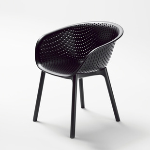 北欧家用塑料椅加厚户外餐饮大排档吃饭椅餐厅客厅接待椅加厚耐用