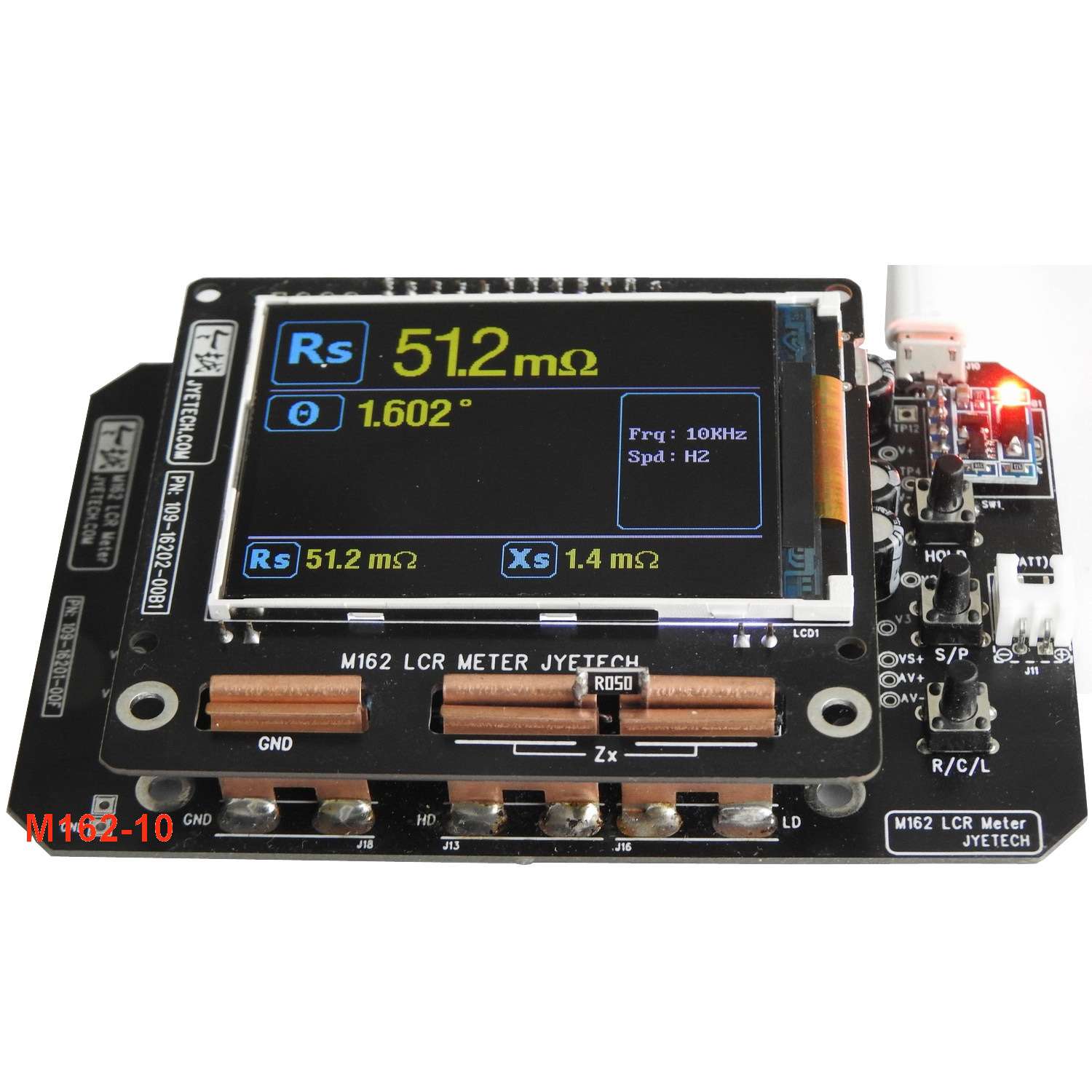 今越M162LCR电容电阻电感综合测试仪表1%精度0.1pF0.1欧10微亨测