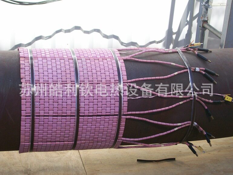 LCD履带式加热器，热处理陶瓷电加热片，焊后热处理加热带