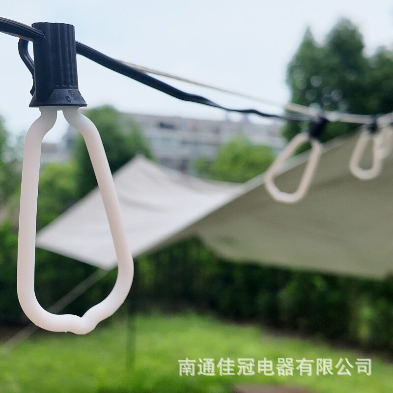 太阳能LED灯泡造型灯串户外图片