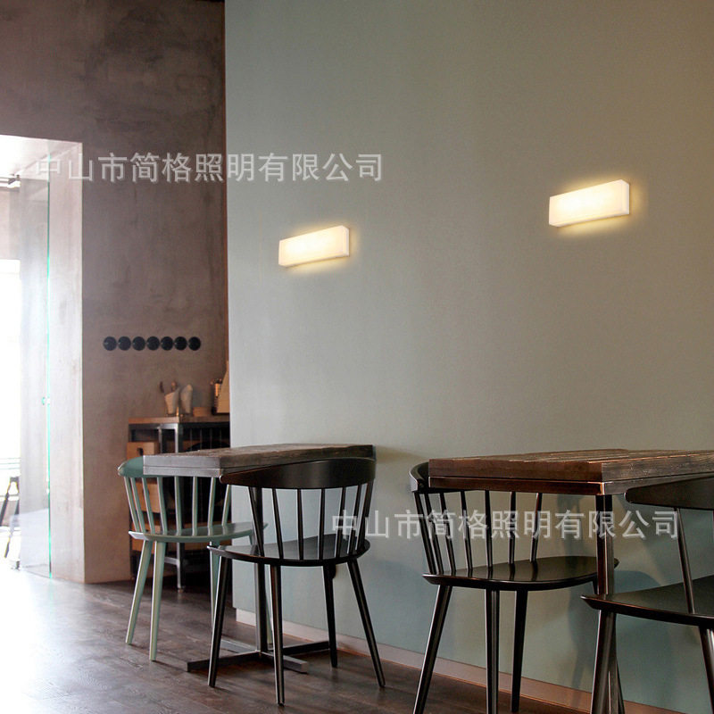 现代简约北欧客厅卧室床头过道楼梯灯酒店超薄亚克力导光LED壁灯