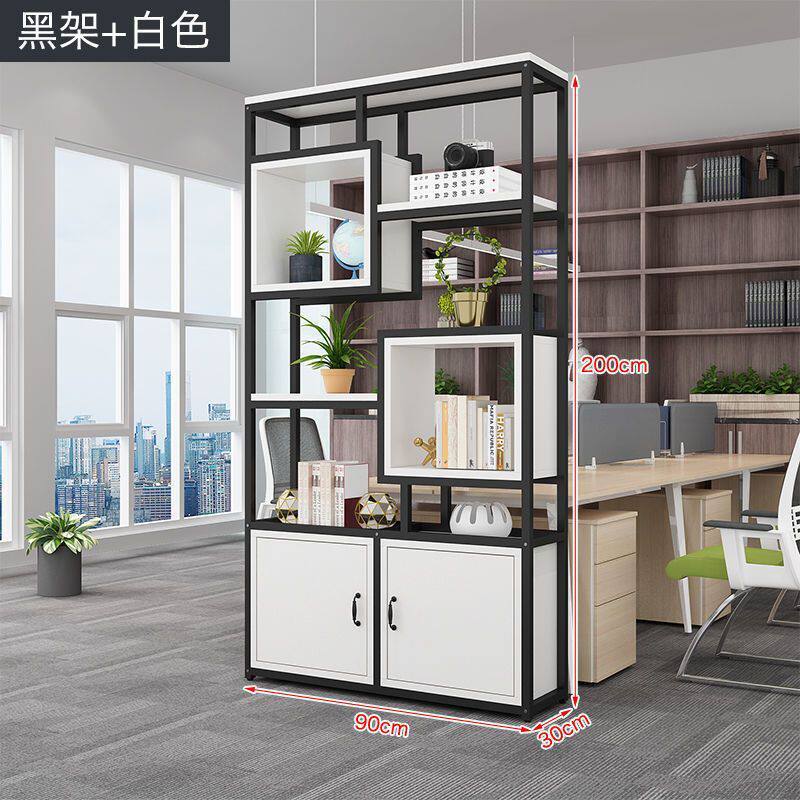 铁艺隔断精品展示柜办公室置物架客厅装饰储物柜书架玄关柜置物柜