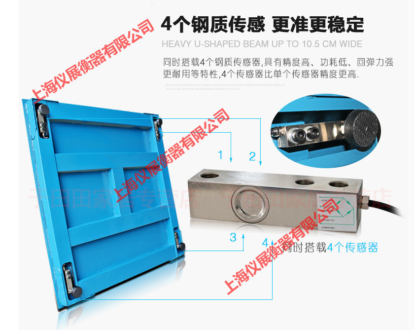 出口2.5吨电子平台秤英文版110V