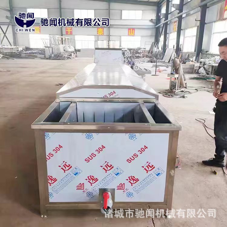 驰闻炸鸡米花设备 不锈钢全自动油炸线多少钱 鸡米花裹粉油炸机