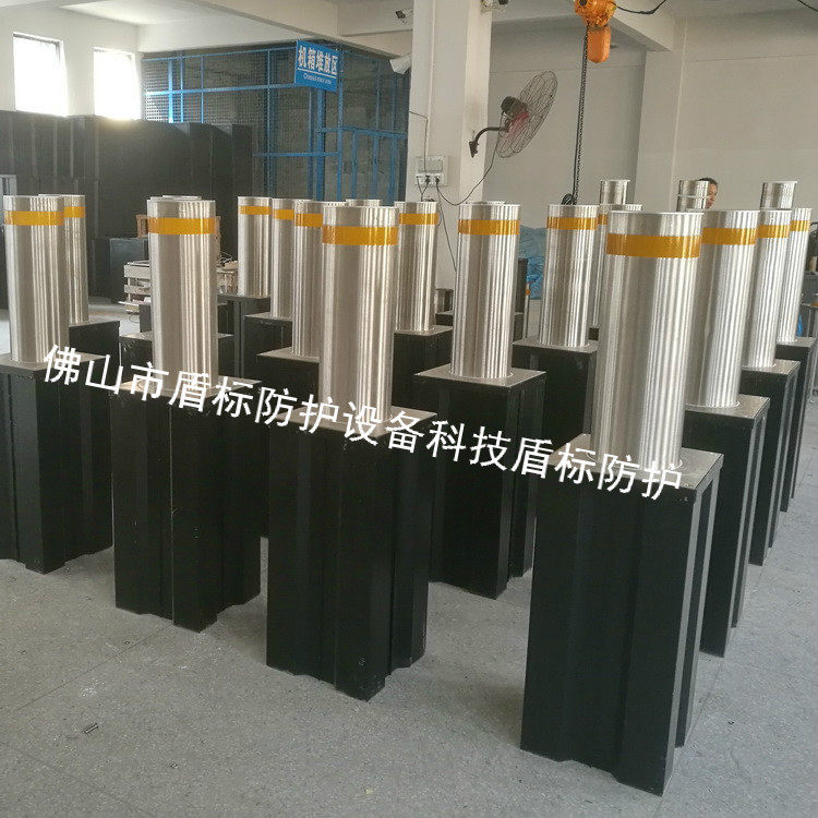 电动升降柱全自动液压地桩手动路桩不锈钢伸缩柱学校移动防撞路障