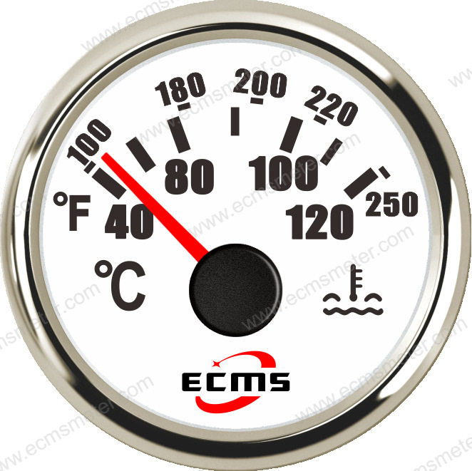 ECPΦ52mm40-120℃改装车房车工程机械发电机船舶游艇水温表温度