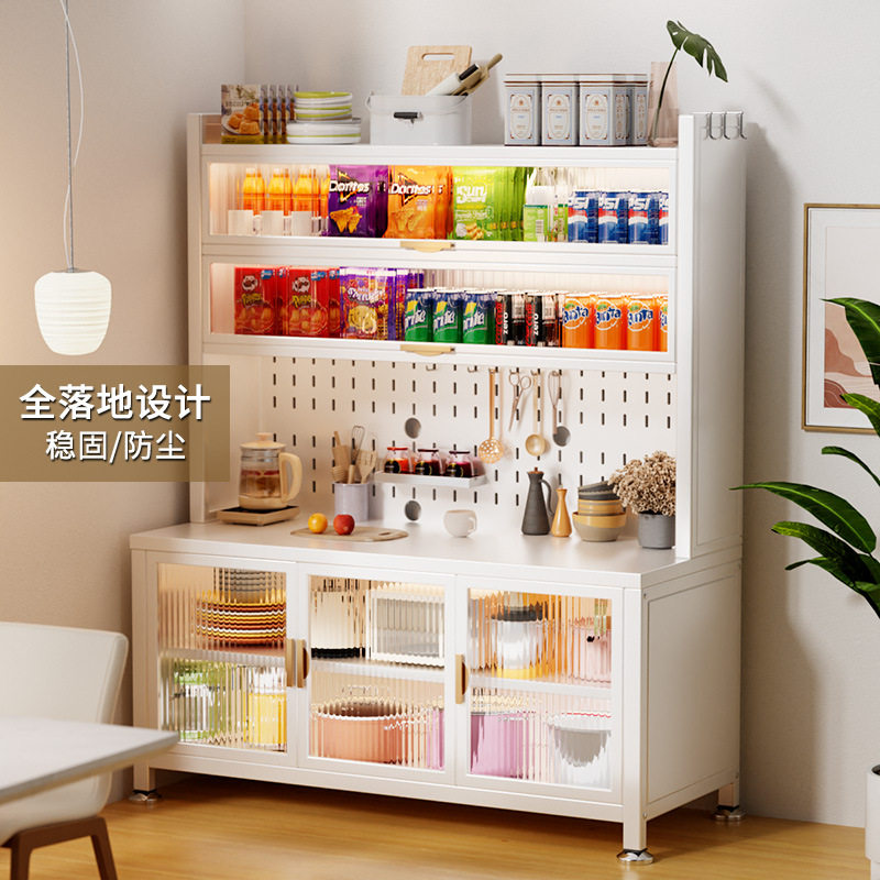 厨房置物架餐边柜储物家用电器多功能多层微波炉烤箱收纳橱柜碗柜
