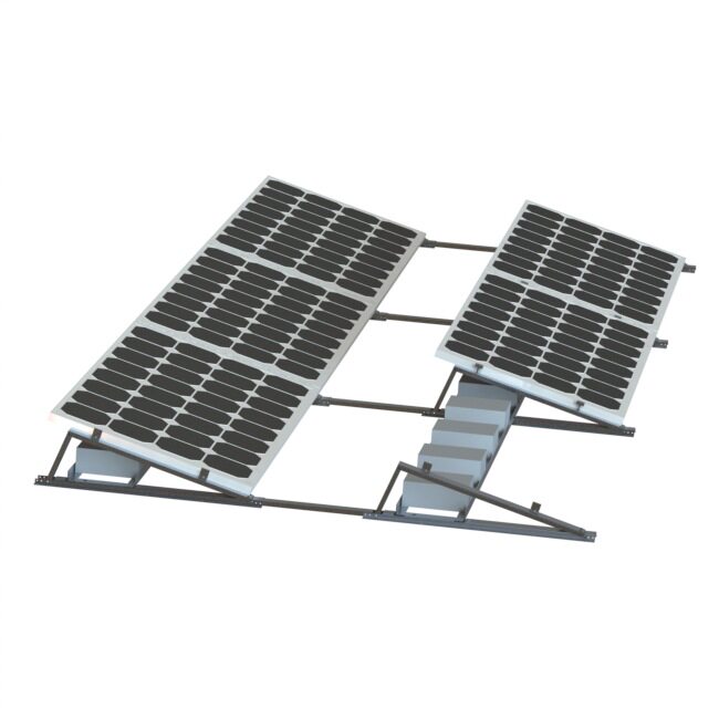 可折叠三角太阳能支架 太阳能板安装系统地面 铝合金光伏系统支架