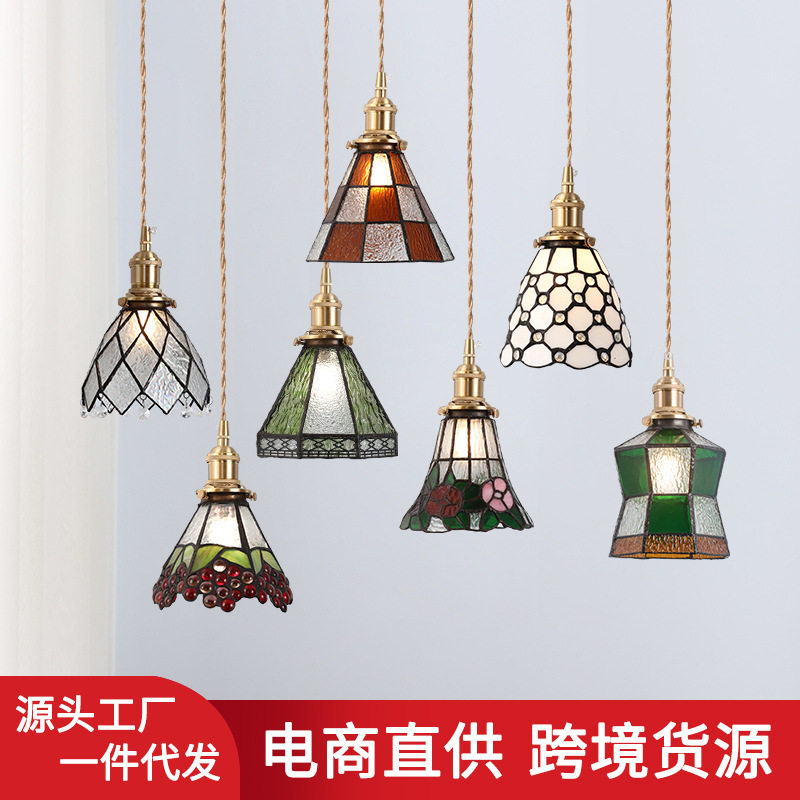 日式民宿床头灯北欧复古怀旧服装店橱窗咖啡厅吧台过道走廊小吊灯