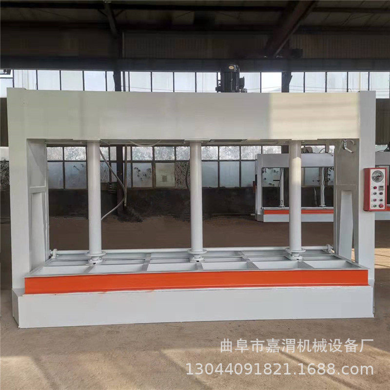 菏泽家具门板冷压机集装箱发泡板冷压机200吨防火板防火门压机