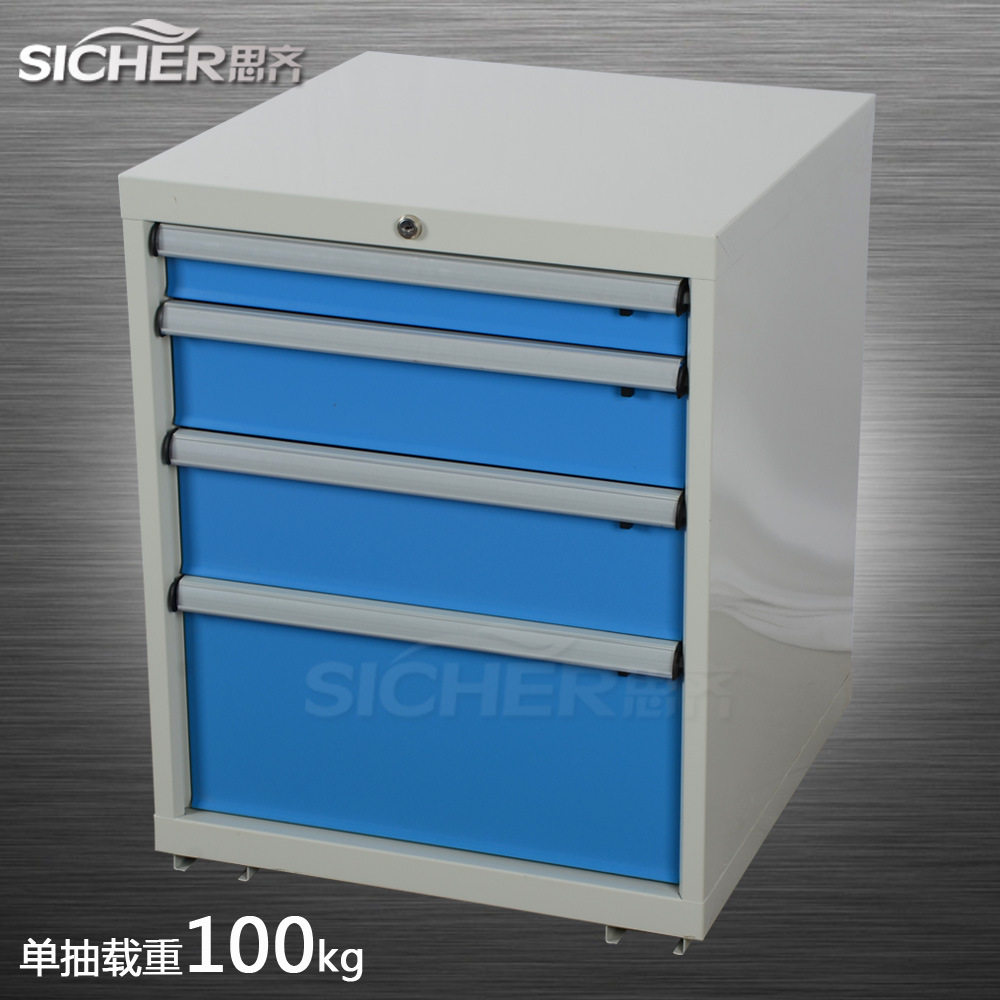 车间重型五金工具柜工具箱四层抽屉 单抽载重100kg SQ-F04A