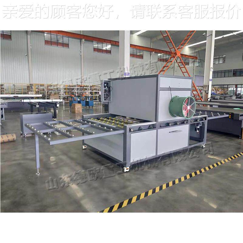 全自动晶瓷画背景墙喷胶机 晶瓷画玄关画封釉机 卧式装饰画喷胶机