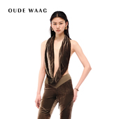 25秋冬新款 OUDE WAAG 独特设计解构围脖上衣