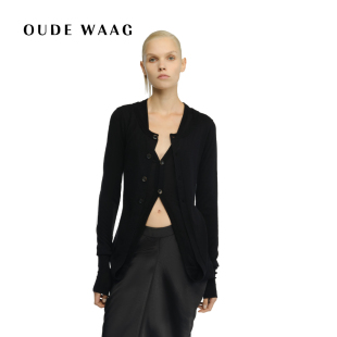 开衫 优雅绢丝羊毛双层针织女装 WAAG OUDE