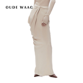 高级质感优雅立体剪裁不对称垂坠女装 OUDE WAAG 半裙