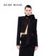 辛芷蕾同款 OUDE WAAG 25秋冬新款 高级优雅精裁飘带短西装