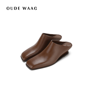 高级质感羊皮刀锋女士穆勒鞋 OUDE WAAG